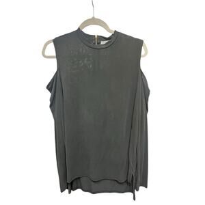 Green Envelope Women's Black Cold Shoulder Long Sleeve Top SIZE XL